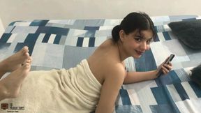 I propose to my Latina stepsister to spend time together at home and we end up fucking hard in her tight and rich ass until I cum