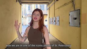 Tour guide is going to fuck a tourist because she's that devoted