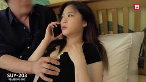 Fucking her boyfriend while on a phone