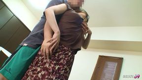 Japanese old Mature GILF Granny Pick Up for First Time Uncensored JAV Amateur Casting Fuck with Cum inside