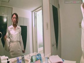 Japanese Screaming cheating Wife got a Creampie from a Stranger