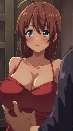 Telling my anime girl to look good