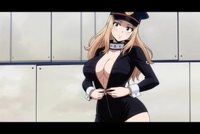 Sensual moments of anime girls in suggestive scenes