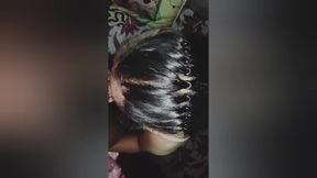 A nude girlfriend fucked his boyfriend when his home alone