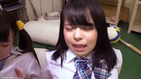 Asia's Brunette Babe Takes Hardcore Group Sports Fuck