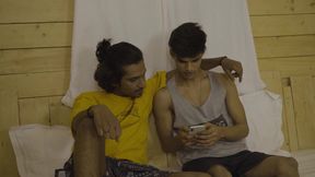 TWO FREINDS FUCKED THEIR SEXY HOT BEST FREIND IN THEIR HOSTEL ROOM, HARDCORE THREESOME