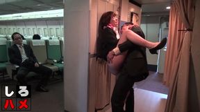 Busty Brunette Takes Multiple Loads in Public Toilets