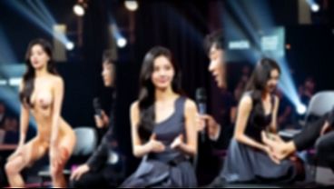 AI-generated Korean beauty's steamy solo play