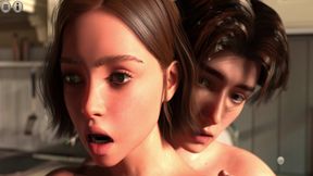 Jessie's Mom Entered The Kitchen &amp; Almost Caught Us Fucking