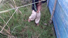 Housewife and driver outdoor sex video. Driver and housewife