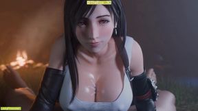 Final Fantasy VII FF7 - Tifa Hitsuki Homage WM (No sound) By LazyProcrast Animation 3D Hentai