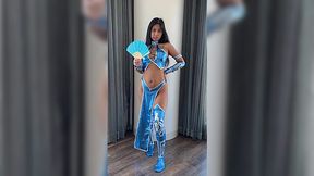Get over here! Perfect Kitana cosplay fuck by curvy filipina!!!