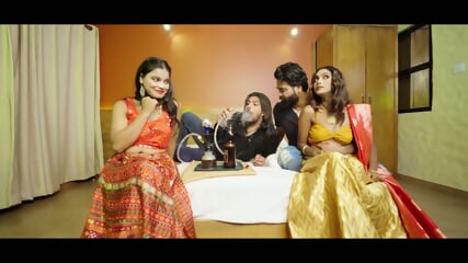 Indian Hot Foursome Sex On Friend Birthday