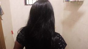 Indian Kerala girlfriend bathing in her house