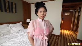 JohnTronX - Hot POV anal sex with a perfect tattooed Thai babe