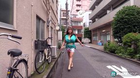 In Tokyo and at home with giant-titted babe P-Chan