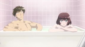 ''Moans Echo in the Steamy Outdoor Bath'' Unexpected Threesome(Hentai Sex) Eng Sub