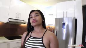 ”Chubby Filipina Hottie Swallows Huge Cock Before Wild Sex”