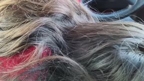 Girlfriend giving blowjob to her boyfriend in car sex in public