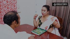 Desi Big Boobs Milf Madamji Seduces her Student For Real Fuck ( Hindi Audio )