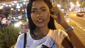 ”Charming Thai teen with tattoos fucks a Farang on amateur sex video”