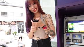 Sexy Thai MILF picked up at 7 11 and taken for a ride in a TukTuk