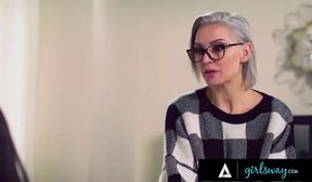 girlsway - both naughty submissive wives want anal play & their marriage counsel