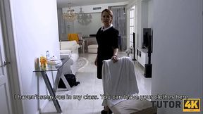 Russian Stepmom and Son in Tutor4K Teacher Finds Out About Stepson's Debt