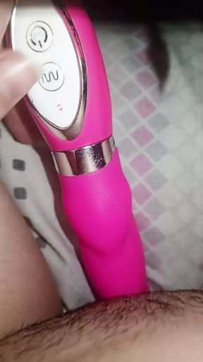 I masturbate with Manolito, that's the name of my vibrator, I stay home alone and I have strong orgasms